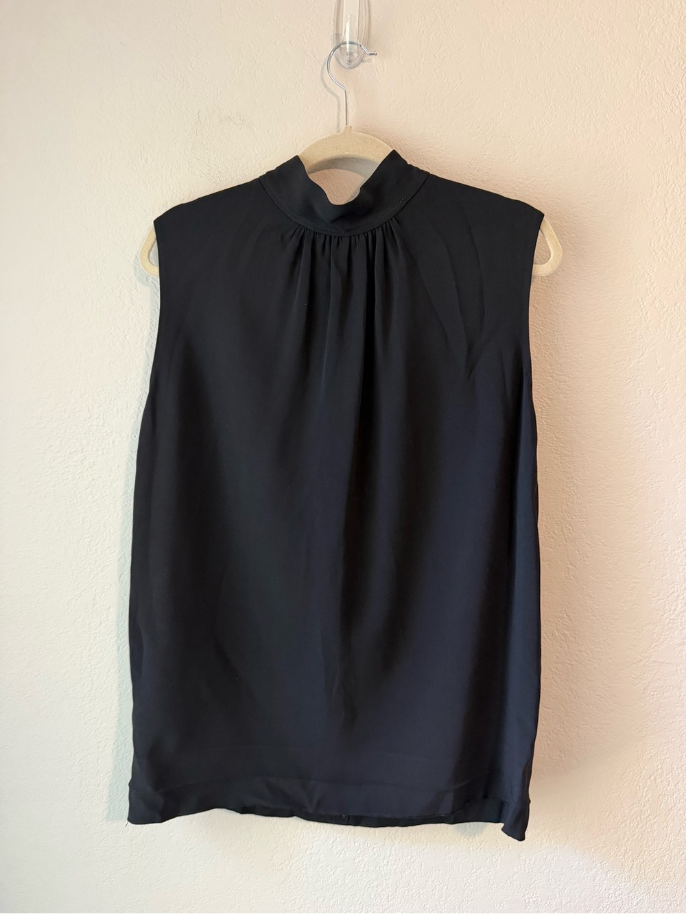 Joseph Sleeveless Mock Neck Top - Black